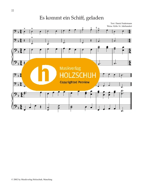 Es kommt ein Schiff, geladen